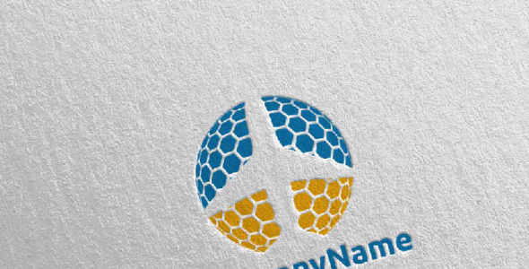 Шаблон логотипа на тему графика