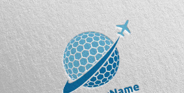 Шаблон логотипа на тему графика