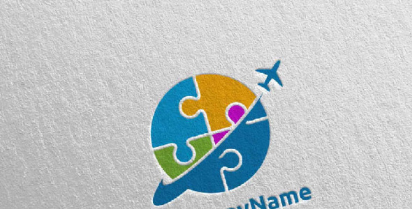 Шаблон логотипа на тему графика