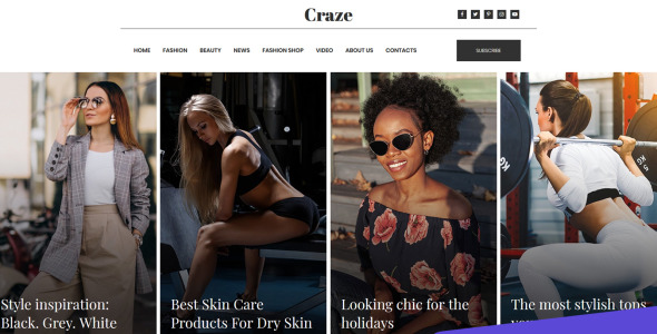 онлайн модный журнал moto cms 3 шаблон