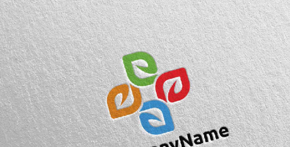 Шаблон логотипа на тему графика