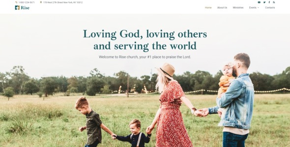 адаптивный шаблон церковного сайта