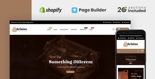 aristoc bags &amp; fashion store тема shopify