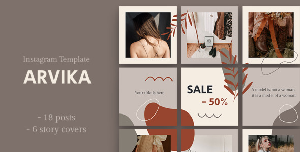 Шаблон для соцсетей на тему графика