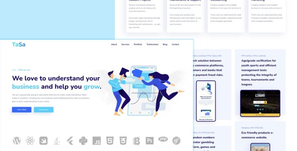 agency portfolio Landing Page Template