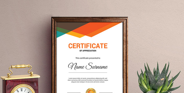 Шаблон сертификата на тему графика