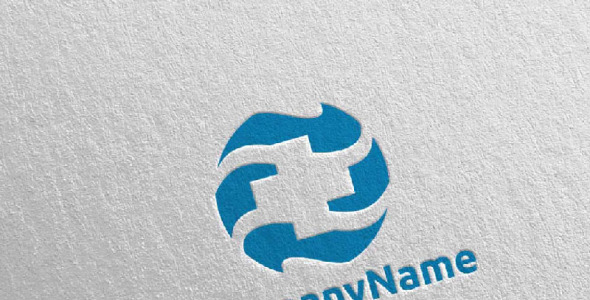 Шаблон логотипа на тему графика