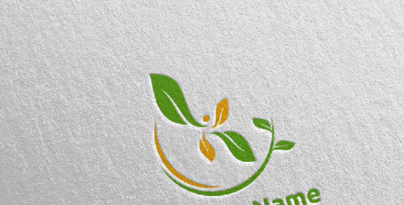 Шаблон логотипа на тему графика