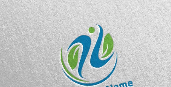 Шаблон логотипа на тему графика