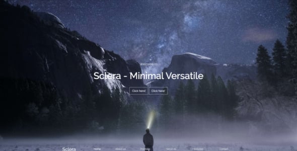 Sclera Landing Page Template
