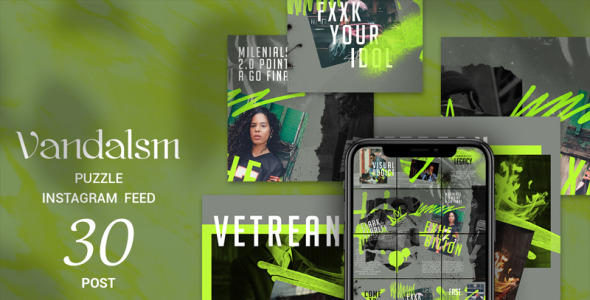 Шаблон для соцсетей на тему графика