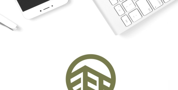 Шаблон логотипа на тему графика