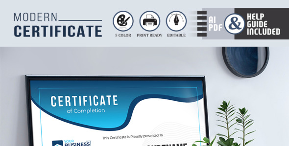 Шаблон сертификата на тему графика