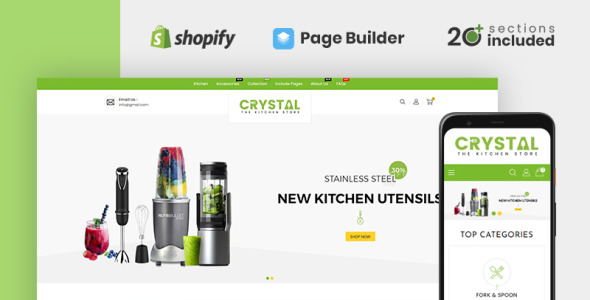 crystal kitchen store shopify тема