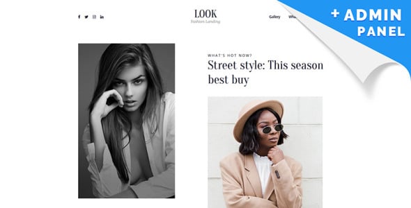 шаблон целевой страницы модного дома