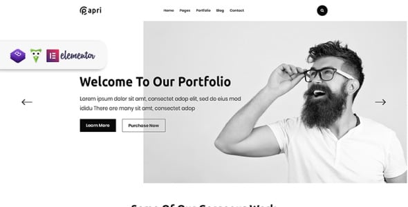 портфолио креативная тема wordpress