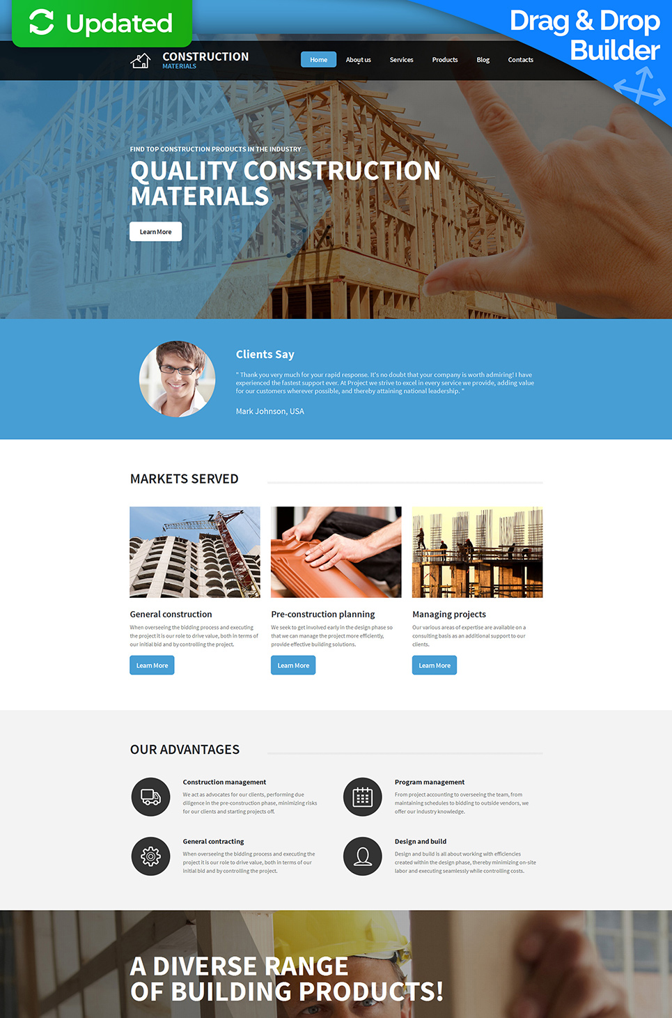 Building Materials Responsive Moto CMS 3 Template New Screenshots BIG