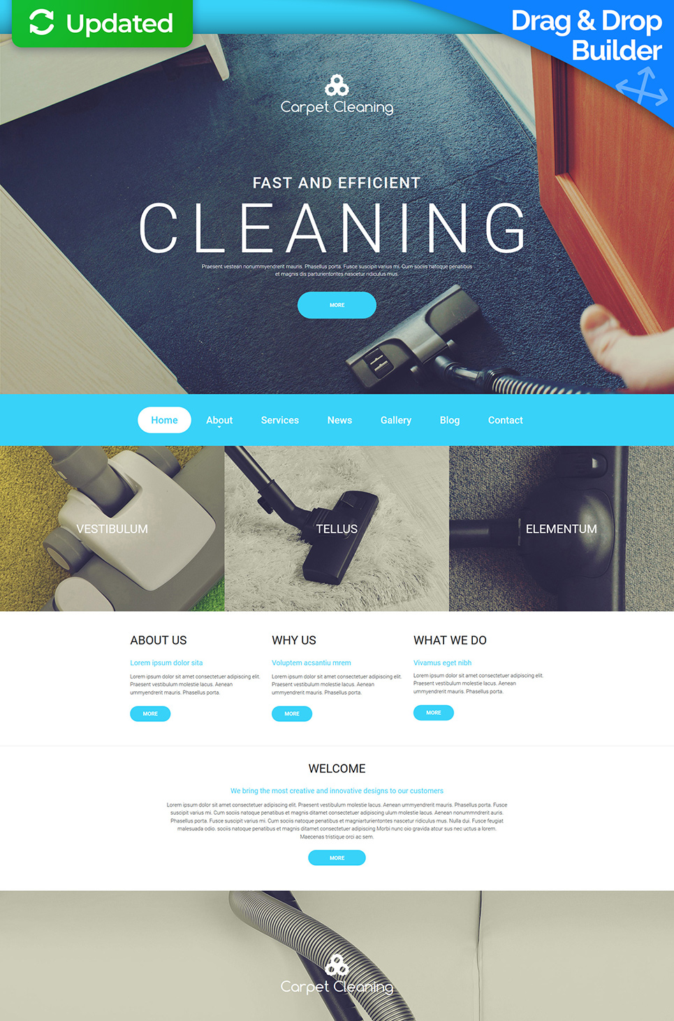 Cleaning Responsive Moto CMS 3 Template New Screenshots BIG