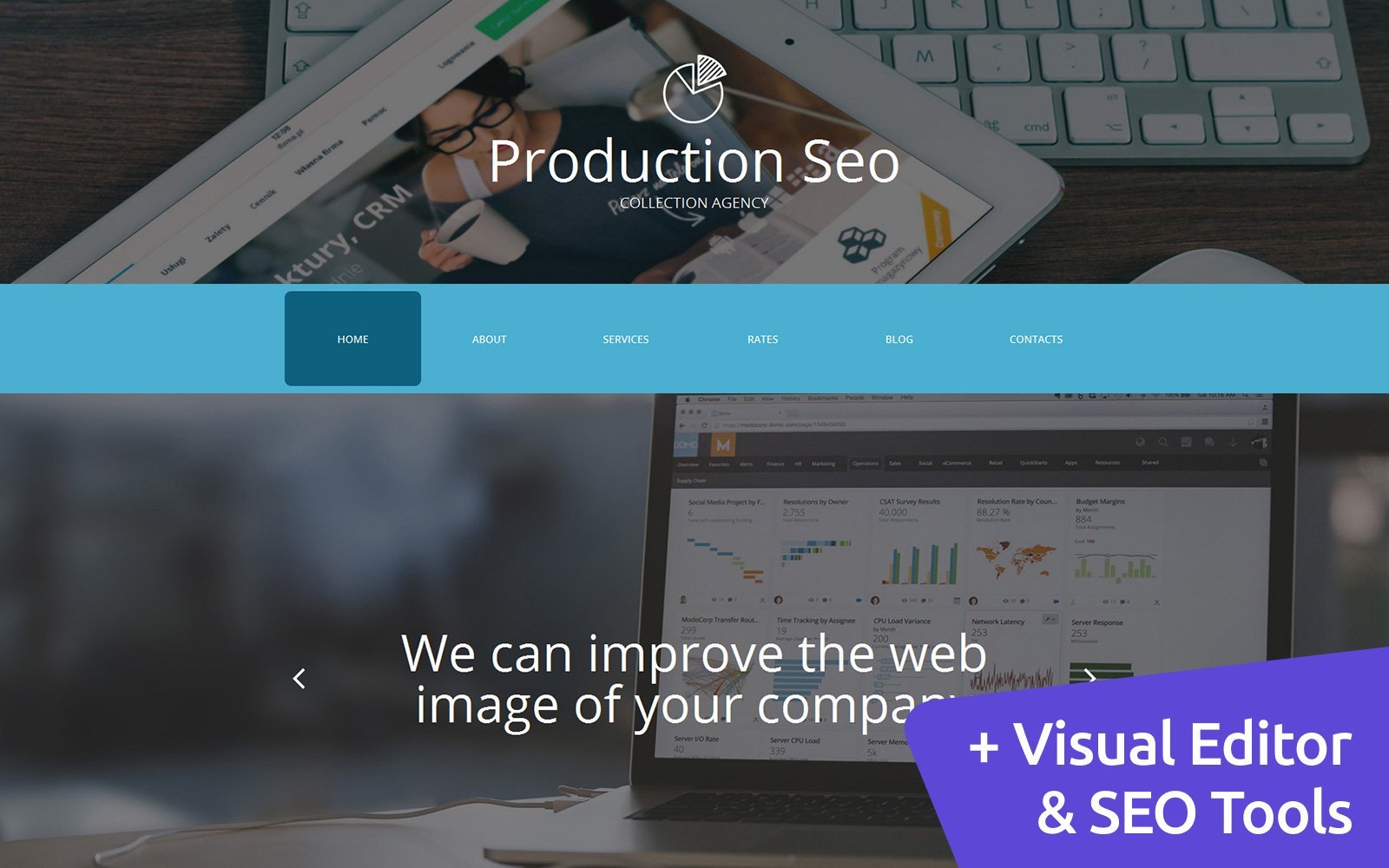 "Collection Agency Moto CMS 3 Template" Responsive Moto CMS 3 Template №59139