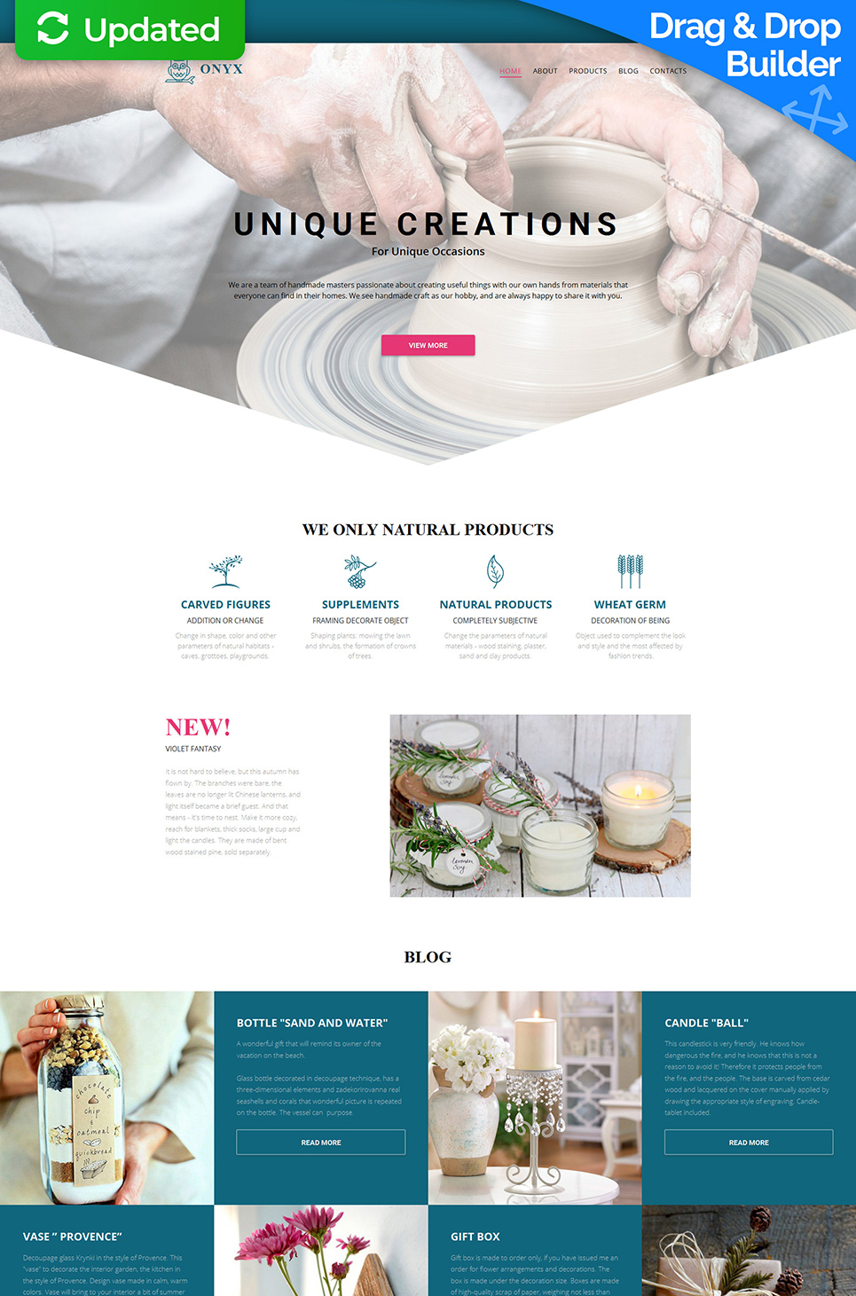 Crafts Responsive Moto CMS 3 Template New Screenshots BIG