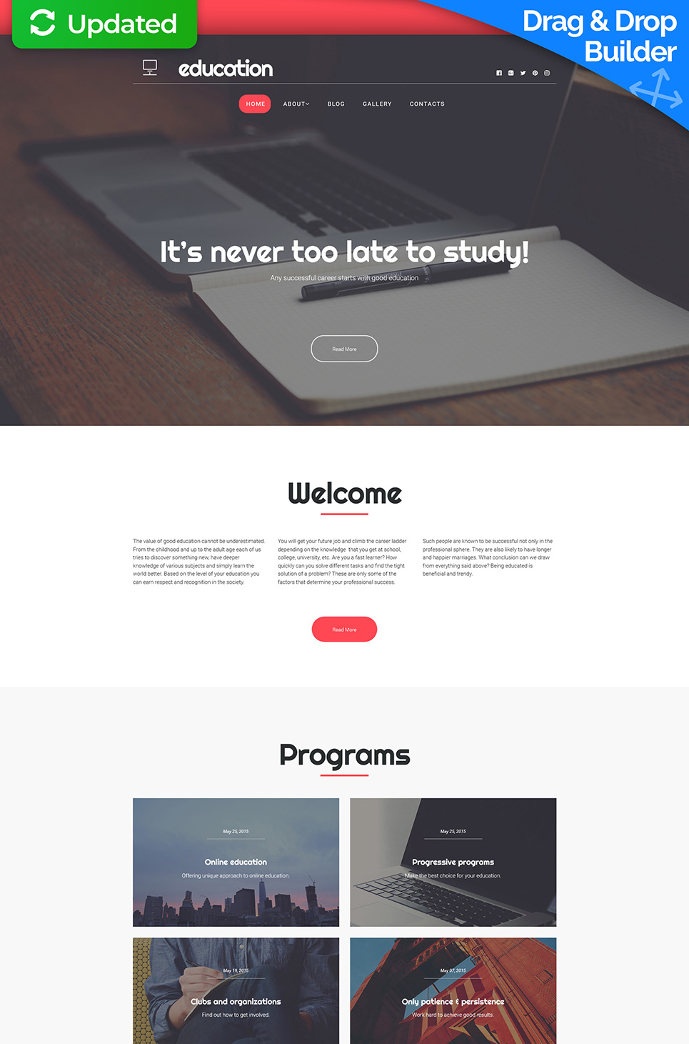 Education Responsive Moto CMS 3 Template New Screenshots BIG