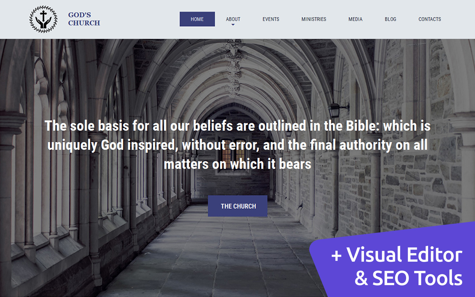 God's Church Moto CMS 3 Template