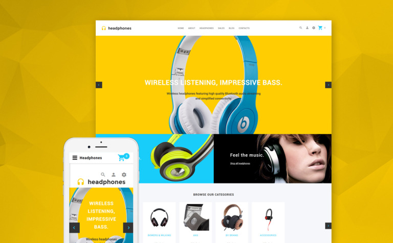 Headphones Headphones - Responsive Audio store OpenCart template + RTL Big Screenshot Headphones - Responsive Audio store OpenCart template + RTL New Screenshots BIG