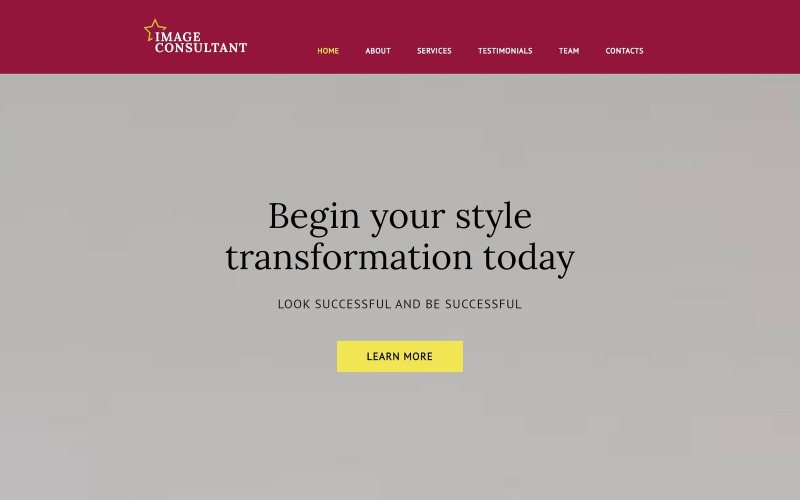 Image Consultant Website Template