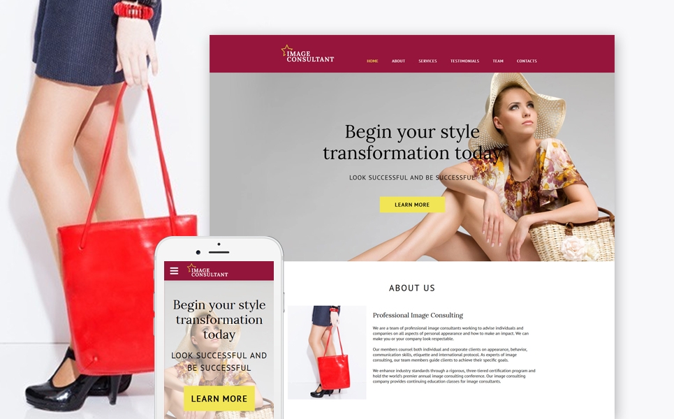 Image Consultant Website Template New Screenshots BIG