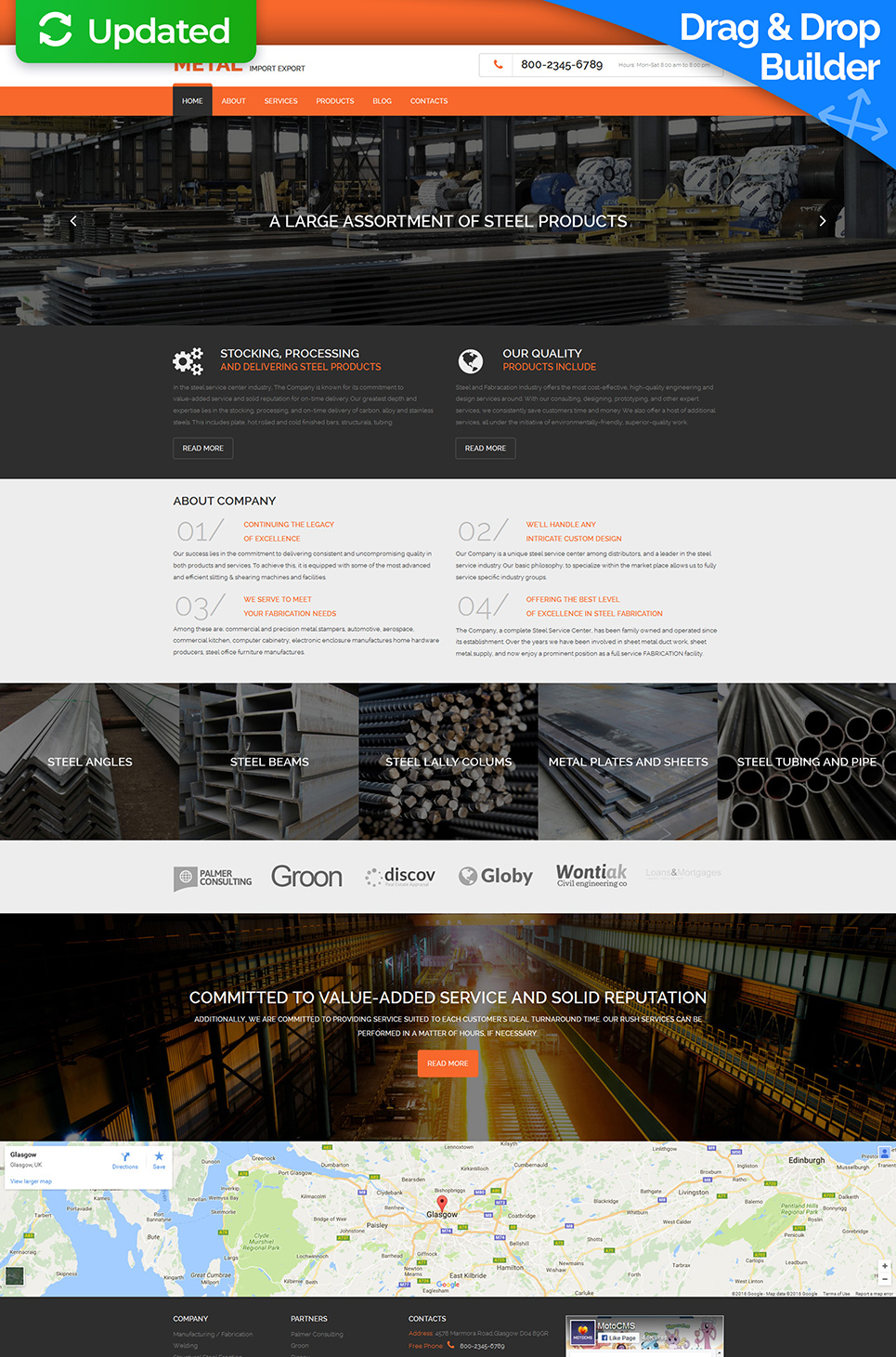 Industrial Responsive Moto CMS 3 Template New Screenshots BIG