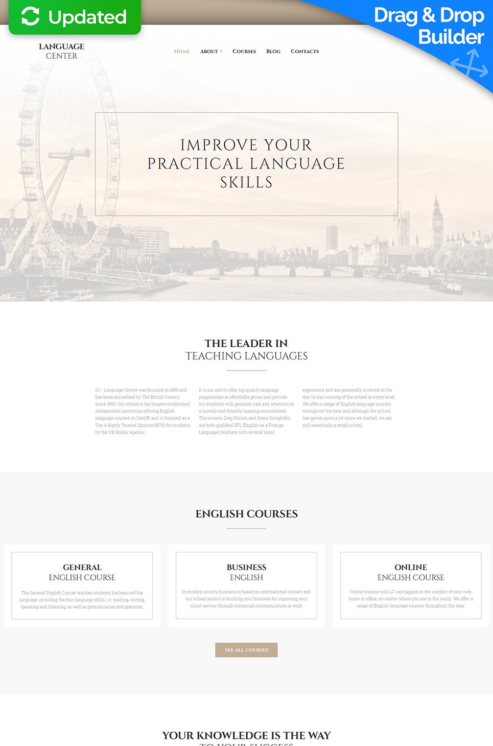Language School Responsive Moto CMS 3 Template New Screenshots BIG