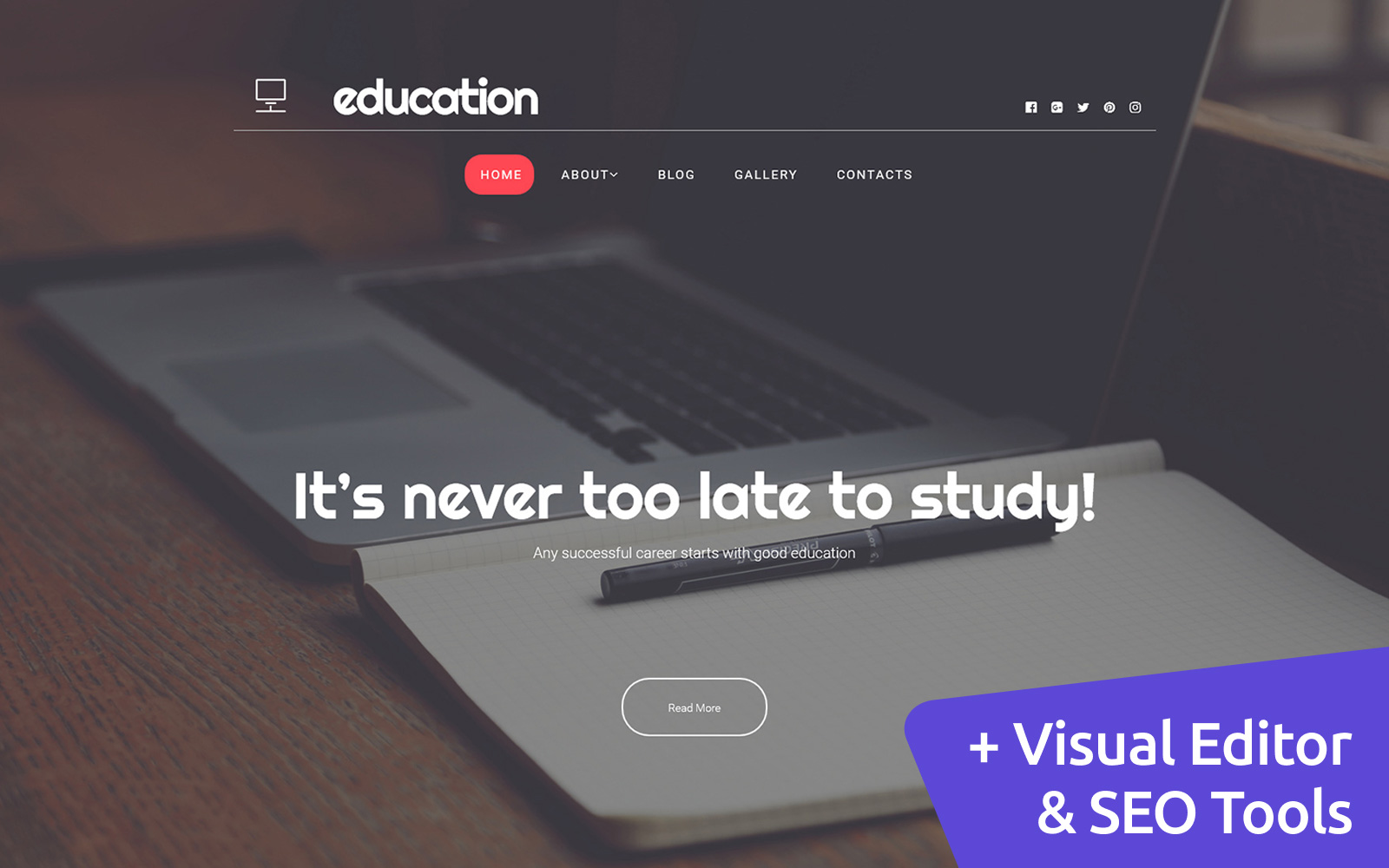 Moto CMS 3 Template namens "Education Portal" #59173