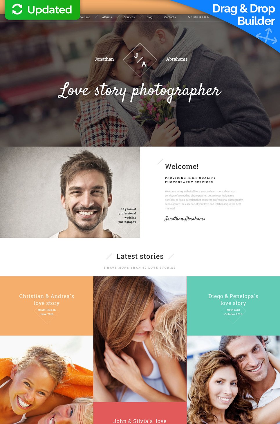 Photographer Portfolio Responsive Moto CMS 3 Template New Screenshots BIG