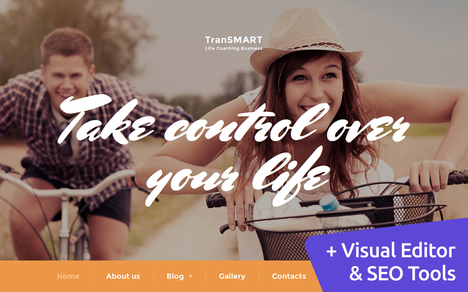Plantilla Moto CMS 3 "TranSMART - Life Coach" #59113