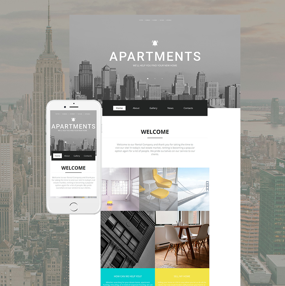 Real Estate Moto CMS HTML Template 59155