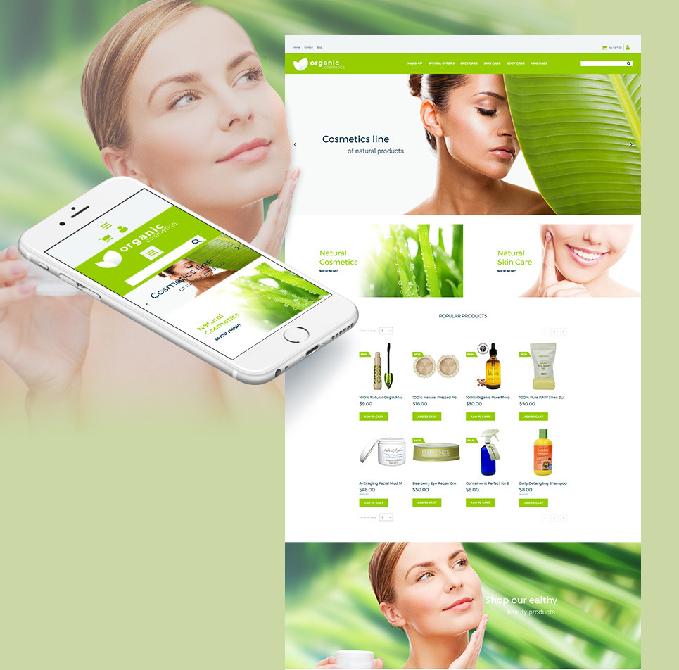 Cosmetics Store Bootstrap MotoCMS Ecommerce Template Big Screenshot Cosmetics Store Responsive MotoCMS Ecommerce Template New Screenshots BIG