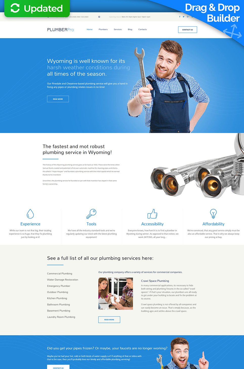 Plumbing Responsive Moto CMS 3 Template New Screenshots BIG