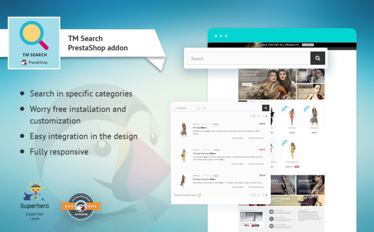 TM Search PrestaShop Module Template Big Screenshot TM Search PrestaShop Module New Screenshots BIG