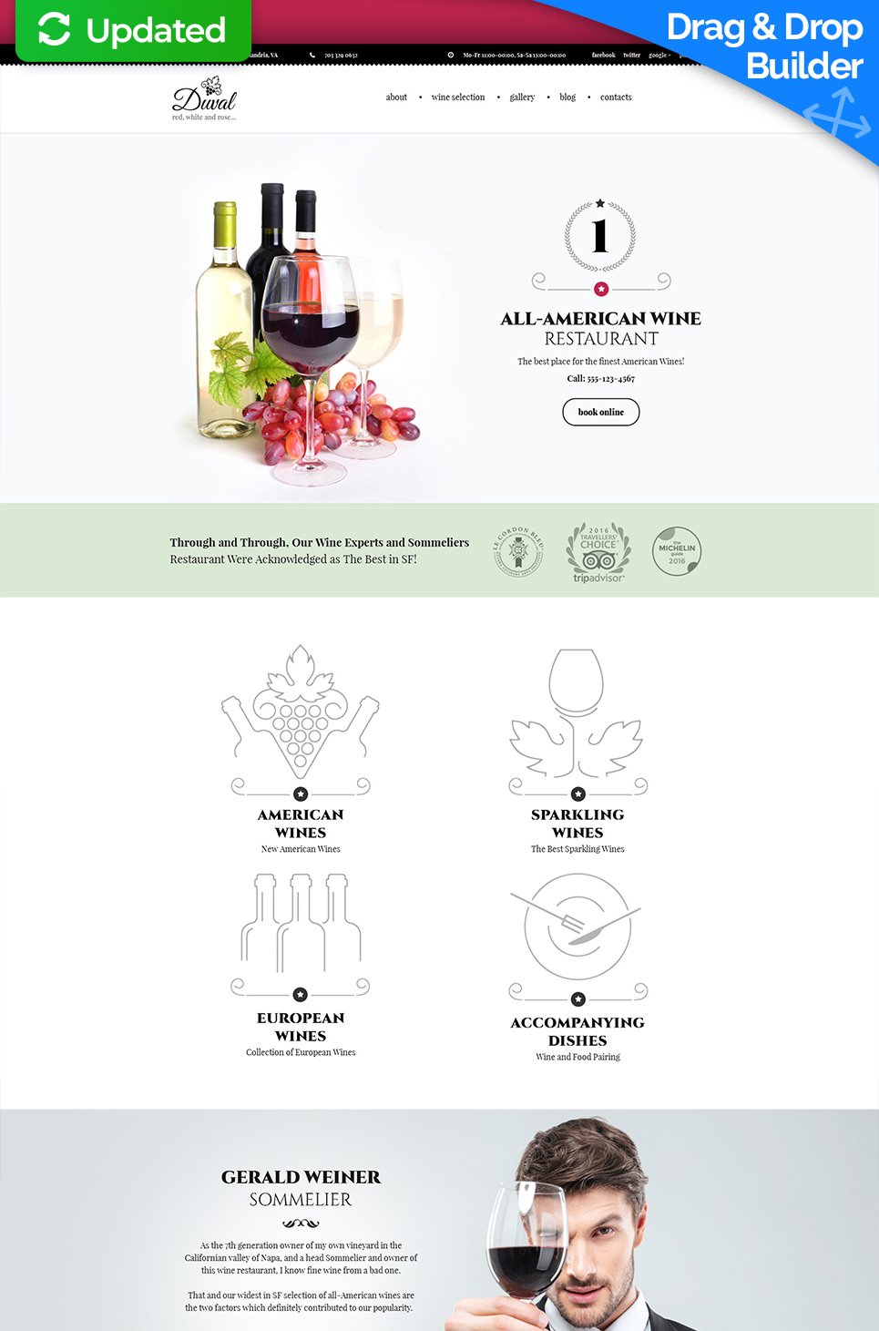 Wine Responsive Moto CMS 3 Template New Screenshots BIG