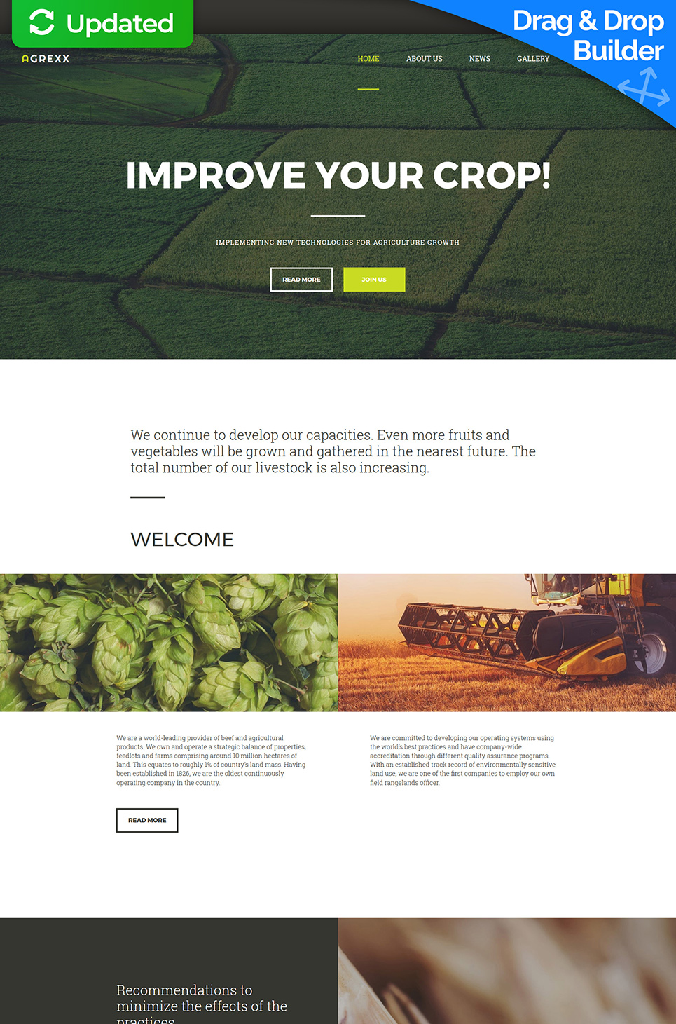 Agriculture Responsive Moto CMS 3 Template New Screenshots BIG