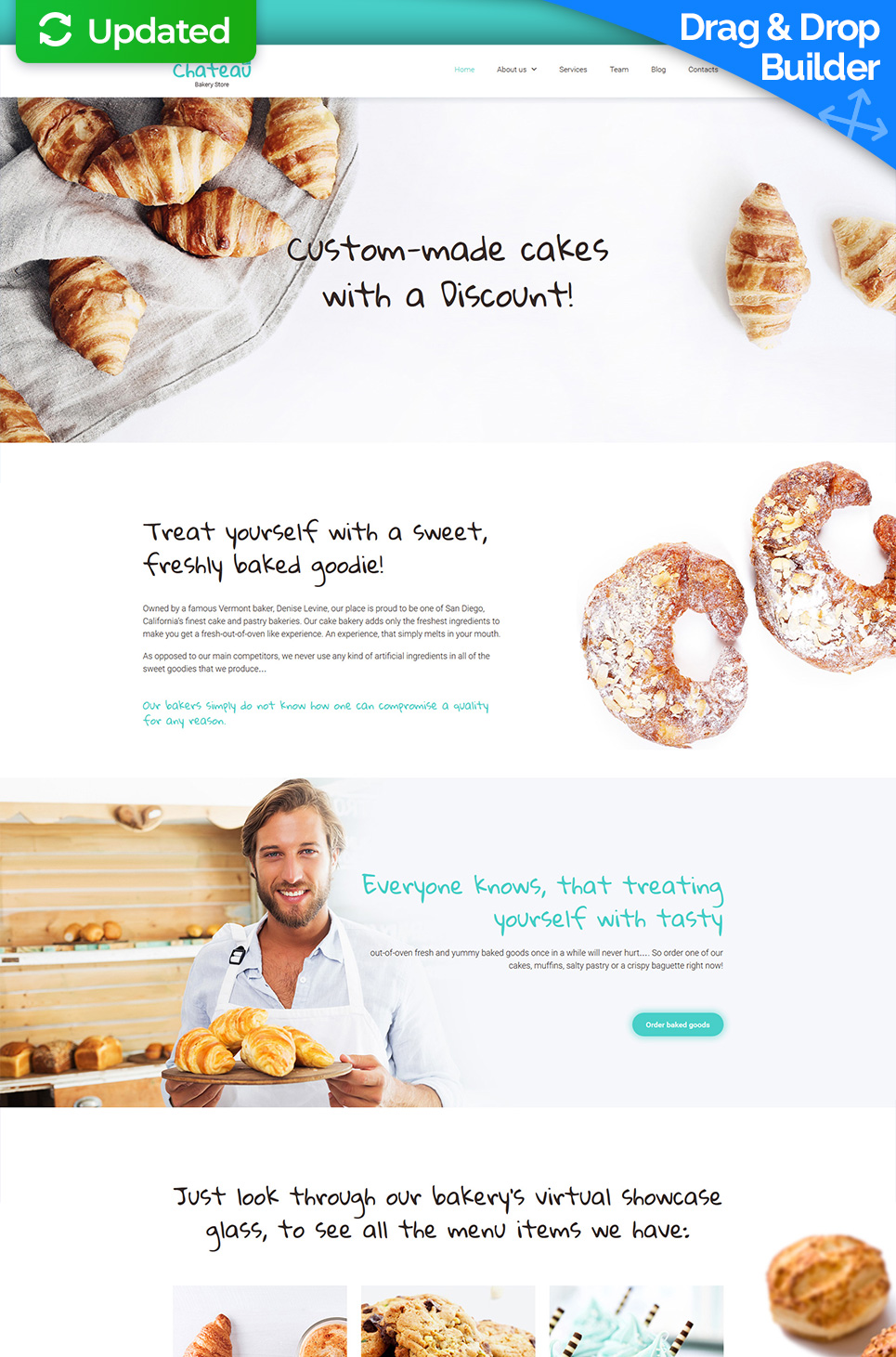 Bakery Responsive Moto CMS 3 Template New Screenshots BIG