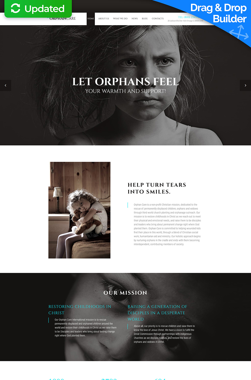 Child Charity Responsive Moto CMS 3 Template New Screenshots BIG
