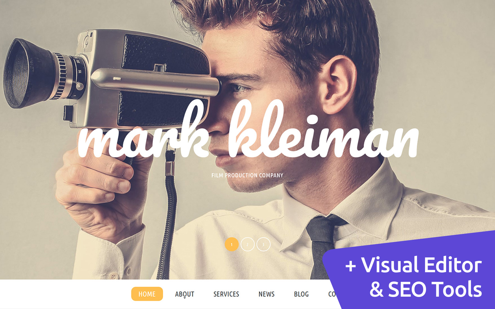 Film Production Company Moto CMS 3 Template