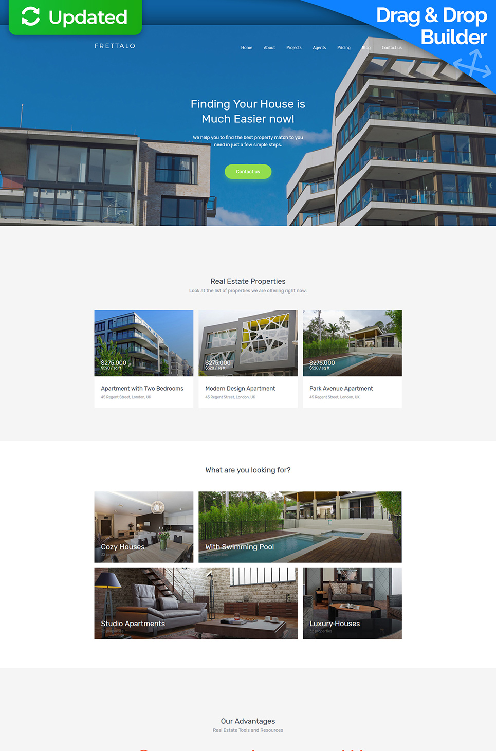 Frettalo - Real Estate Premium Moto CMS 3 Template New Screenshots BIG