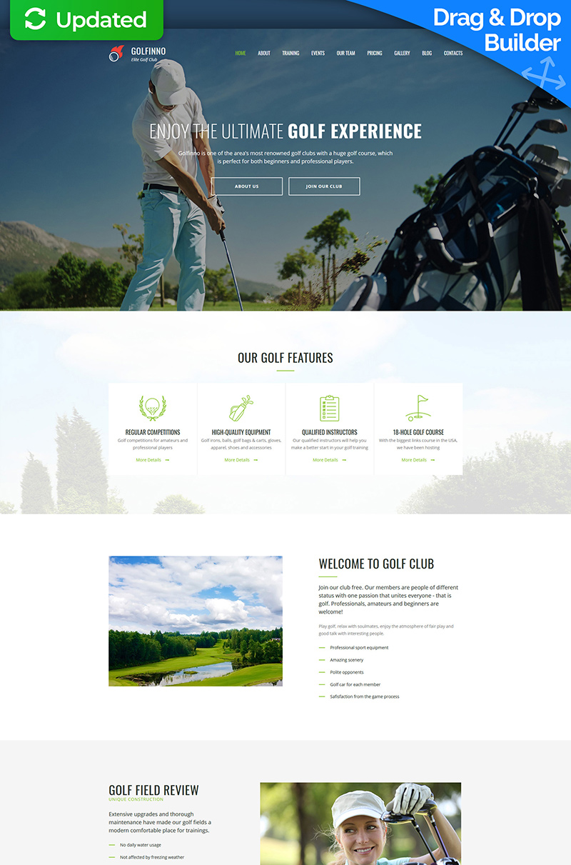 Golfinno Moto CMS 3 Template
