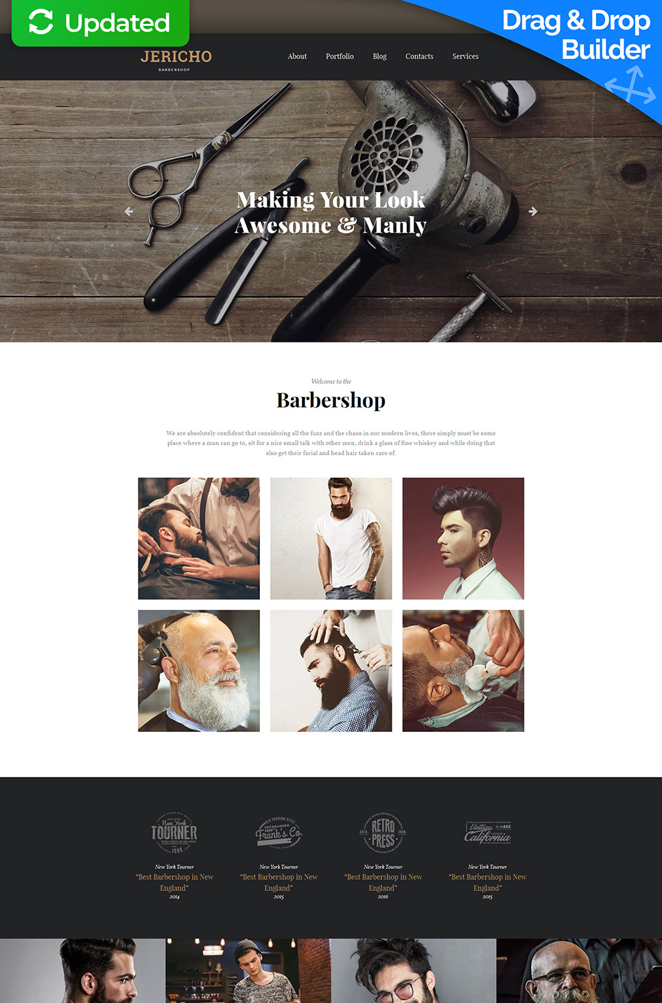 Hair Salon Responsive Moto CMS 3 Template New Screenshots BIG