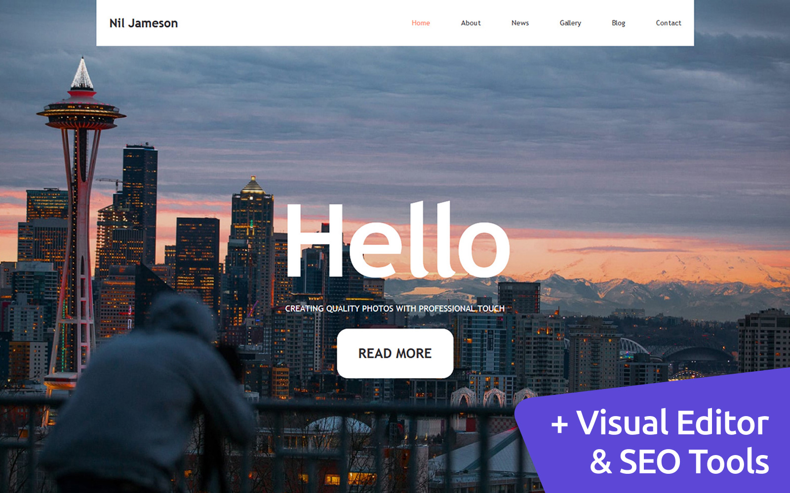 Nil Jameson Responsive Photo Gallery Template