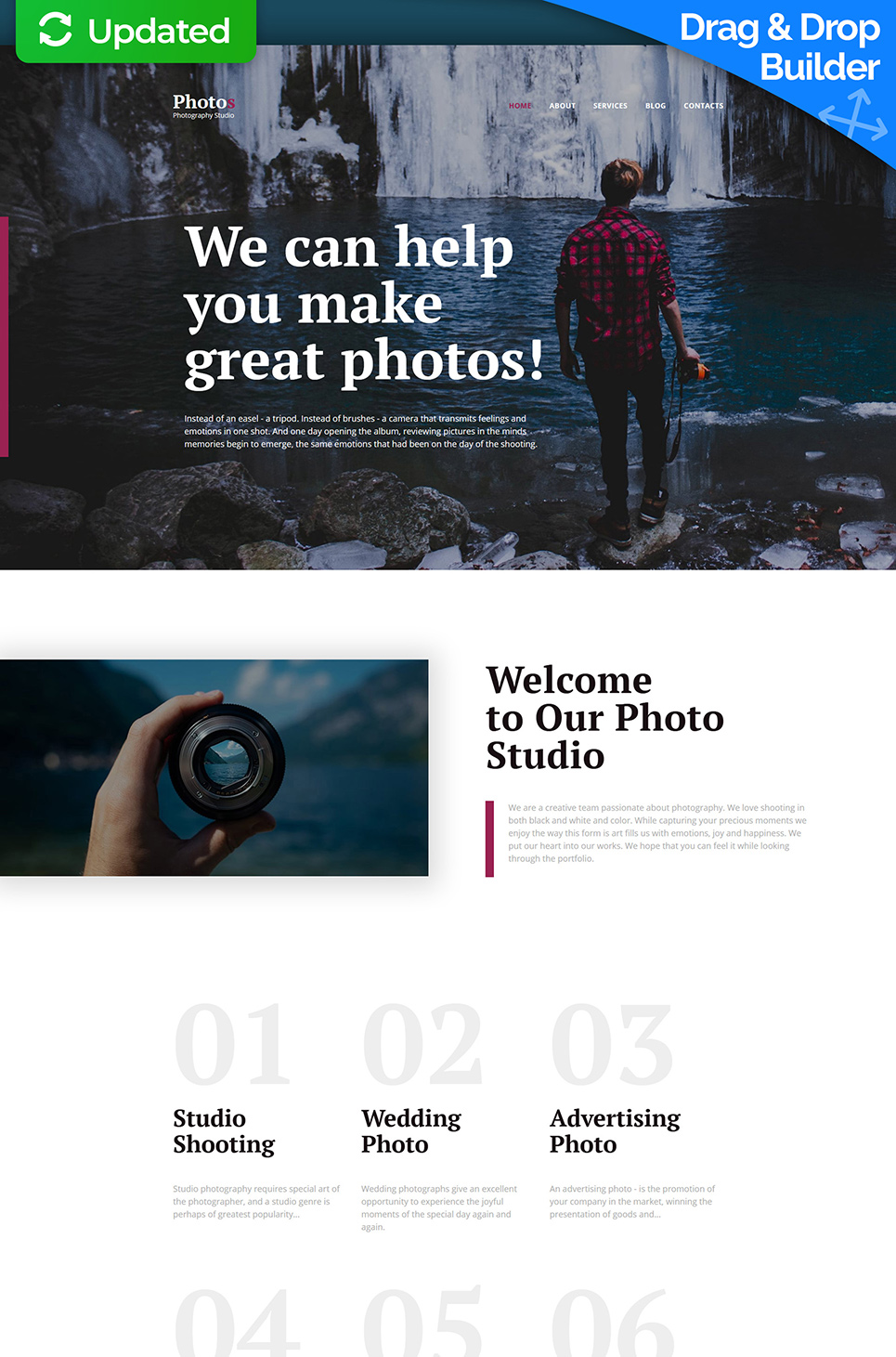 Photo Studio Photo Gallery Template New Screenshots BIG