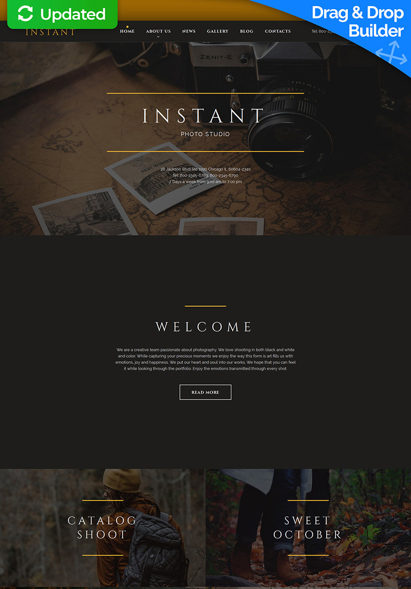 Photo Studio Responsive Photo Gallery Template #59491