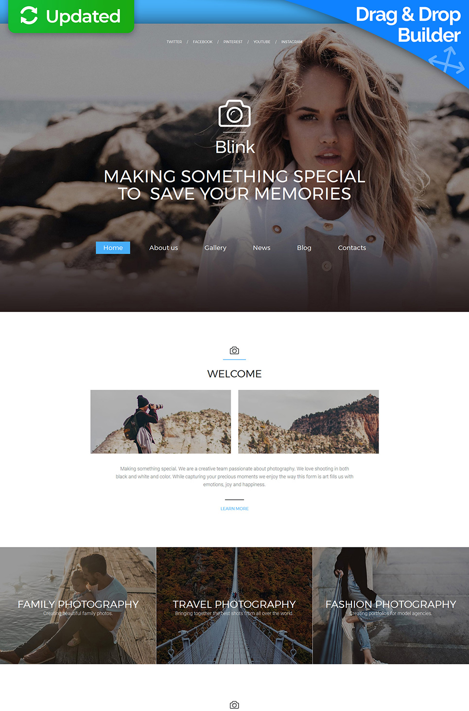 Photographer Portfolio Photo Gallery Template New Screenshots BIG